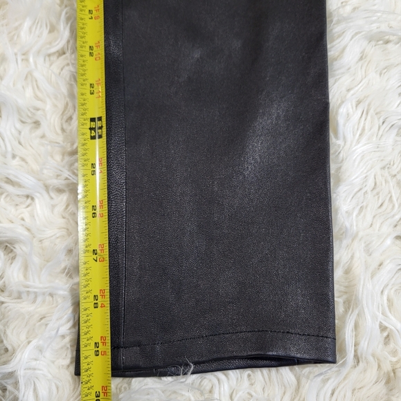 VINCE Mixed Media Ponte Knit Leather Leggings Size Large - Picture 10 of 14